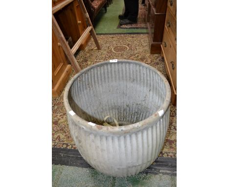A vintage galvanized dolly tub.