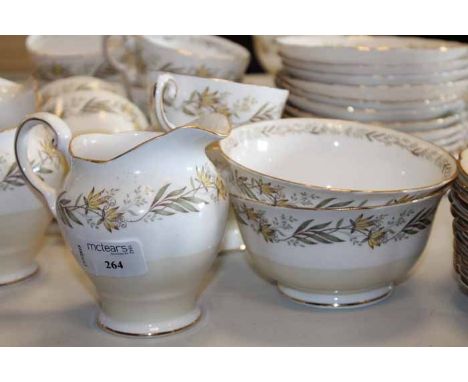 TUSCAN WHITE AND YELLOW TEA SET 