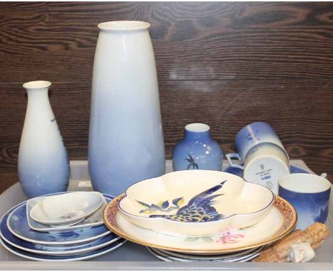 LARGE COLLECTION OF ROYAL COPENHAGEN
including floral vases, Christmas cups and saucers, pin dishes, a mouse statuette, etc (