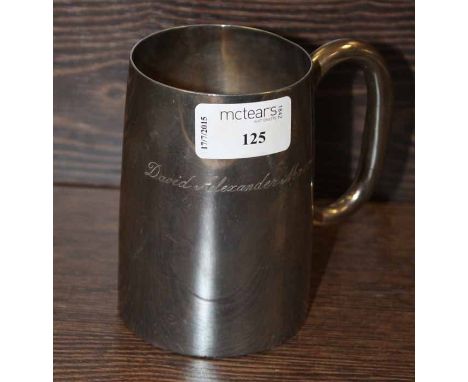 STERLING SILVER TANKARD 