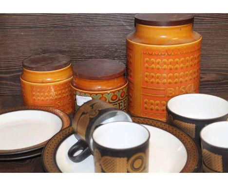 HORNSEA TEA SET AND STORAGE CONTAINERS