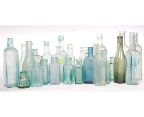 A collection of Victorian and later advertising bottles to include R. Whites, Vaseline, Eiffel tower Lemonade etc please see 