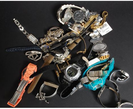 A collection of vintage watches to include Swatch, Oasis, Rotary, Next,retro digital  etc
