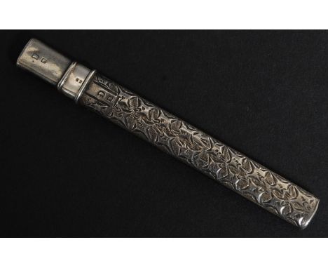 A Victorian silver hallmarked fruit knife / pocket knife with scabbard Birmingham hallmarks for 1904 by Francis Webb-Francis 