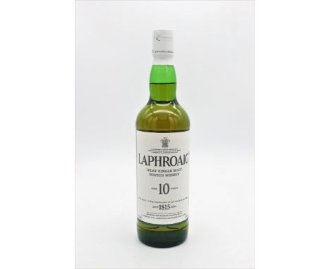 1 bottle of Laphroaig 10 Year Old Single Malt Scotch Whisky. 40%,  [1 x 70cl] Duty Inc. VAT - Head Office