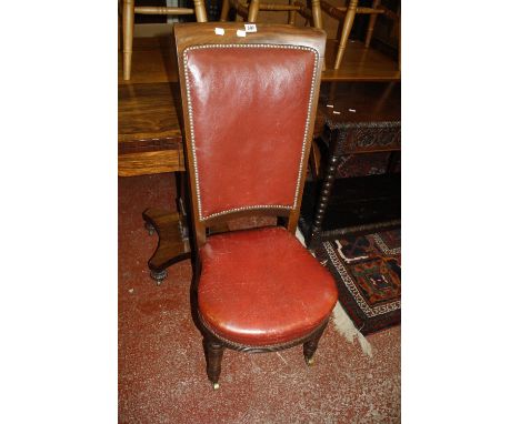 A Victorian high back dining chair walnut drop leaf chest, coffee table, standard lamp (sold as parts) oak bureau and a Chine