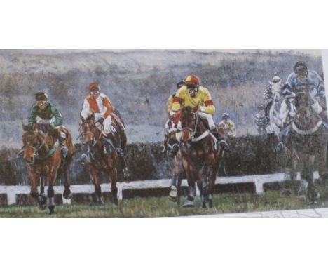 D.M Dent (Contemporary) 'Double Handful' Colour print 7.5cm x 13.5cm  English School (20th Century) Castle Gateway Colour pri