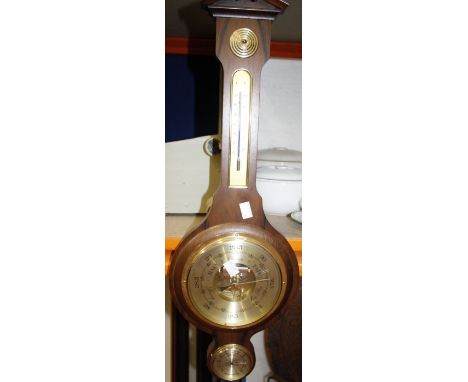 A quantity of collectable items, to include a barometer, painted shelves, lacquered bowl, table mats, lighters etc  