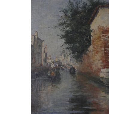 M.. K.. Ingram  'Venice' Oil on board  Signed lower left 51cm x 33cm  