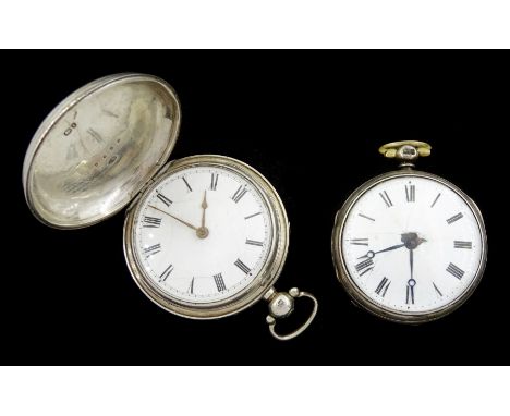 Victorian silver full hunter fusee pocket watch by Hunt & Son, Yarmouth, No. 39696, case by Charles Wootton, London 1884 and 