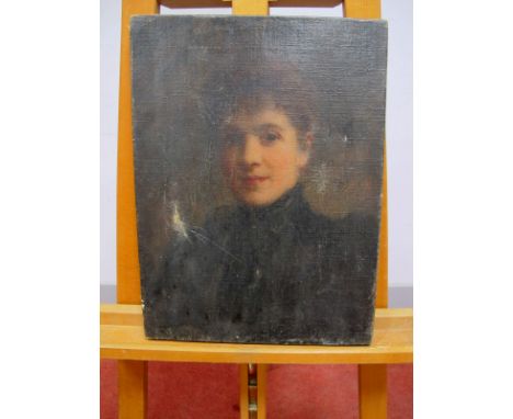 BRITISH SCHOOL (Late XIX Century) Portrait of a Woman, bust length, oil on canvas, 40.5 x 30.5cm.