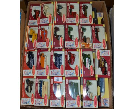 A good quantity of boxed 'Trackside' diecast models in 1:76 scale by Lledo and Corgi including lorries, pantechnicons, articu