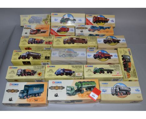 19 x Corgi diecast models, including Brewery Collection and Whiskey Collection. Boxed and overall appear VG.