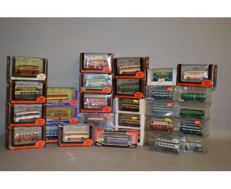 Quantity of diecast model buses by EFE and Corgi Original Omnibus Company. All boxes. (approx. 30)
