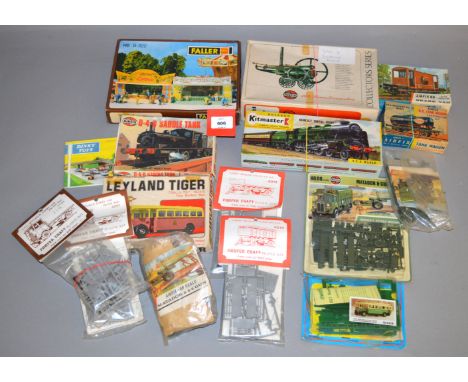 Quantity of assorted plastic model kits by Airfix, Hales, Cooper Craft, etc. Contents not checked. (approx. 35)