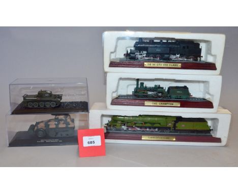 Quantity of model railway related items, including a Josef Falk stationary steam engine, books, static models, Chad Valley ji