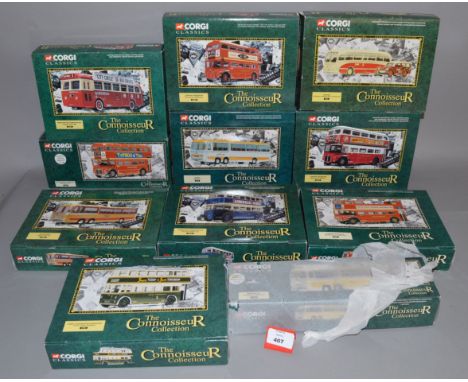 11 x Corgi Connoisseur Collection diecast models. G-VG, boxed.