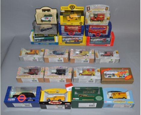 Good quantity of assorted Corgi diecast models including London Scene and others. Together with some unboxed models. F-VG. (a