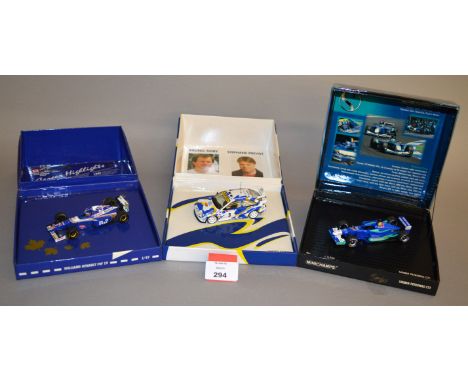 Minichamps. Three boxed diecast model cars in 1:43 scale, Condroz 1996 Thiry and Prevot Ford Escort Cosworth Future World, Ja