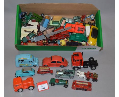 A good quantity of unboxed diecast metal and plastic models in various different scales including examples by Matchbox, Galan