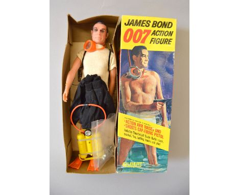 The Yeovil Collection, James Bond 007. Gilbert James Bond Thunderball action figure, with scuba outfit, 1965. Figure is dress
