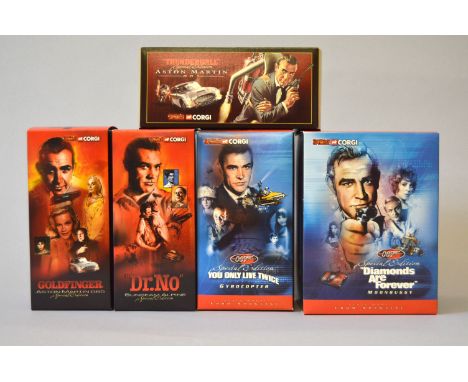 The Yeovil Collection, James Bond 007. A group of eight unboxed James Bond related diecast models by Corgi and others to incl