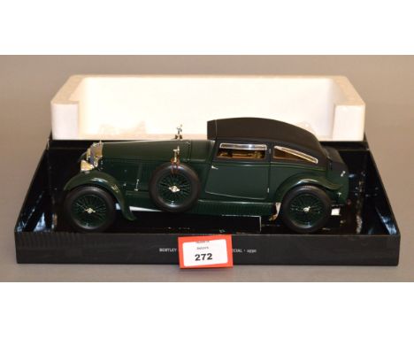 Minichamps. A boxed diecast Bentley 4.5l Blue Train Special model in 1:18 scale, E. 