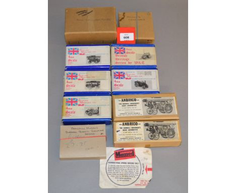 10 x white metal model kits, all fairground interest. Not checked if complete.