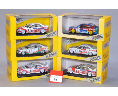 Minichamps. Six 'Belgian Team' diecast model cars in 1:43 scale including five BMW 318i models and a BMW M3. All are boxed an
