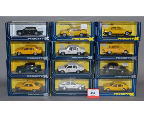 12 x ProgettoK 1:43 scale diecast models, all Alfa Romeos. Boxed, G-VG.