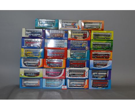 Twenty seven boxed diecast bus and coach models in 1:76 scale by Creative Master Northcord Ltd. Models appear G+/VG in genera