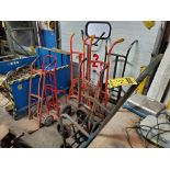 (8) Assorted Barrel Dollies & Hand Trucks