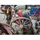 Ansul Fire Suppression Cart, 36" Spoke Steel Wheels