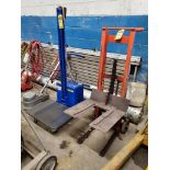 Vestil Electric Platform Lift Cart, Model PEL-88, 175 LB., & Wesco Die Lift Cart