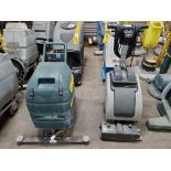 (2) Electric Walk-Behind Floor Scrubbers; 120V, Nobles Monsoon 608520 & Numatic TT1535