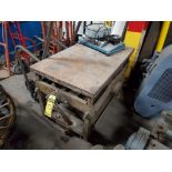 Mechanical Lift Table, 43" X 26", w/ GSE 574 Bemch Top Digital Platform Scale