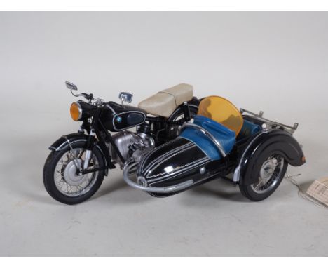 Modell BMW Motorrad Gespann R50 mit Steib Seitenwagen - Franklin Mint Precision Model 1:10hochwertiges Modell aus Metall eine