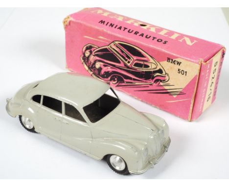 Märklin 5524/16 BMW 501 und 502 mit OVPDruckguss Karosserie, graue Lackierung. Gummierte Bereifung. Am Blech Boden geprägt. M