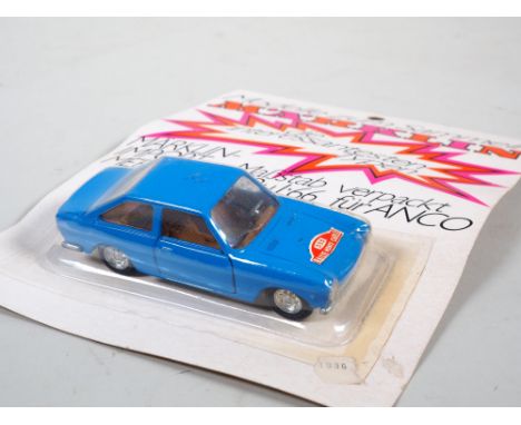 Märklin / Mercury Modellauto, blauer Fiat 124 Sport Coupe "Rallye Monte-Carlo" in OVPModellauto von Märklin Mercury-Import, M