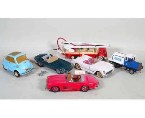Konvolut Model Autos, 6 Stückalle hochwertig aus Metall mit vielen Details. BMW Isetta 250; in Babyblau; 1953 Chevrolet Corve
