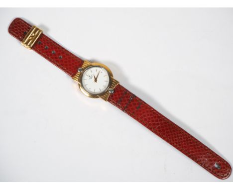 Junghans Mega Funkuhr Armbanduhr um 1993 -  Ref.: 37 5300 401mit originalem braunen Leder Armband. Batterie leer, Funktion ni