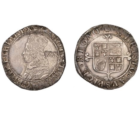 Charles II (1660-1685), Third issue, Halfcrown, mm. crown, reads mag br fr, 14.99g/6h (ESC 301; N 2761; S 3321). Portrait som