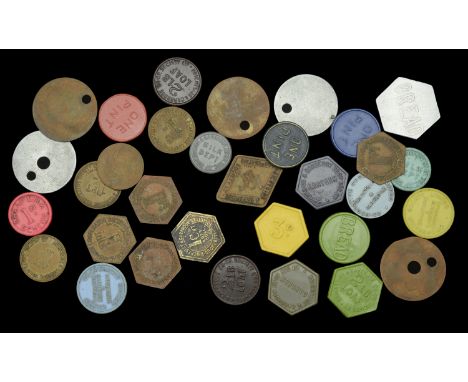 Miscellaneous Tokens and Checks, Co-operative Societies: Brightside & Carbrook CSL, hexagonal brass 1 Cwt Nuts Coal by Gill (