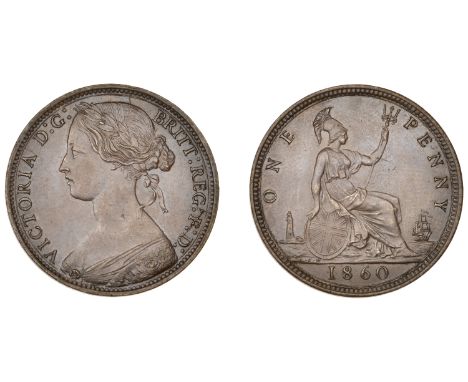 Victoria (1837-1901), Penny, 1860, dies Jd (F 17; BMC 1635; S 3954). Light surface marks, otherwise nearly extremely fine  £1