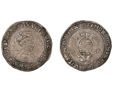 Edward VI (1547-1553), Second period, 6 oz. issue, Shilling, mdxlix, Tower I, mm. arrow, bust 5, 4.82g/2h (N 1917/1; S 2466).