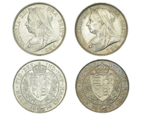 Victoria (1837-1901), Halfcrowns (2), 1897, 1898 (ESC 2783-4; S 3938) [2]. First lightly cleaned otherwise extremely fine, se
