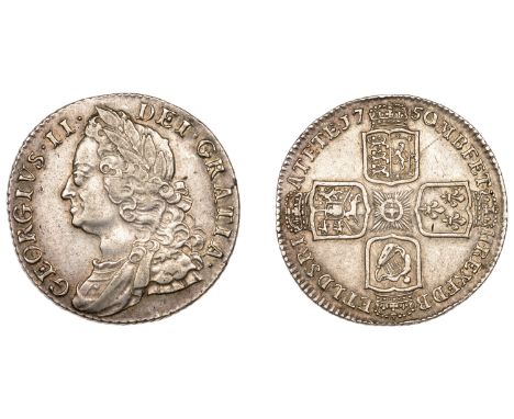 George II (1727-1760), Shilling, 1750/46 (ESC 1730; S 3704). Light scratch on either side, otherwise very fine or better £80-