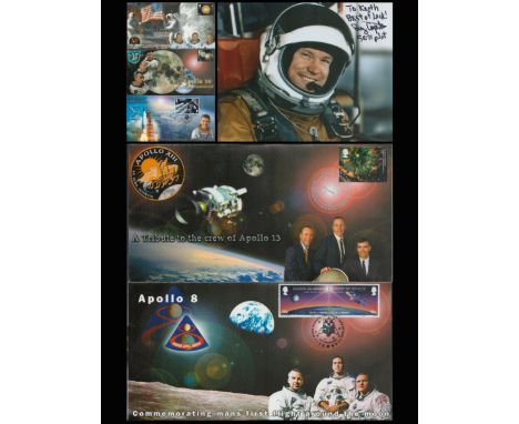Space Collection. Includes NASA Buzz Carpenter signed 10x8 colour photo dedicated. And 5 Unsigned Space First Day Covers All 