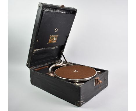 An Early 20th Century Wind Up HMV Gramophone, Working Order