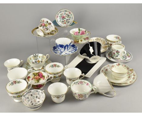 A Collection of Various Cups and Saucers to Comprise Aynsley Pembroke Cup and Saucer, Aynsley The Cup of Knowledge etc
